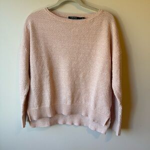 Blush Pink | Lauren Ralph Lauren Box Knit Sweater | Size L